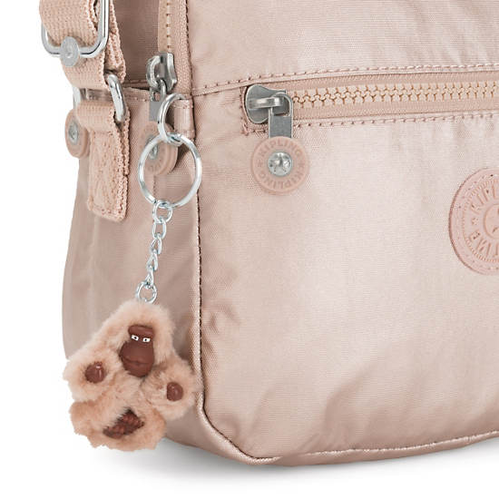 Kipling Keefe Metallic Crossbodytassen Goud | België 2031XY